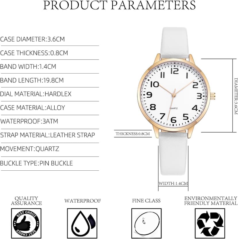 IBSO Women Watches Leather Mesh Strap Round Case Analog Fashion Ladies Wrist Watches