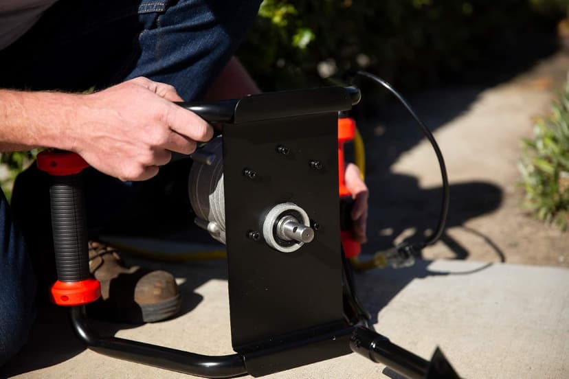 XtremepowerUS 1500W Electric Post Hole Digger Earth Auger Dig Hole Fence Post Hole Digging, Tree Planting with 6" Digging Auger Bit Set, 3/4" Shaft