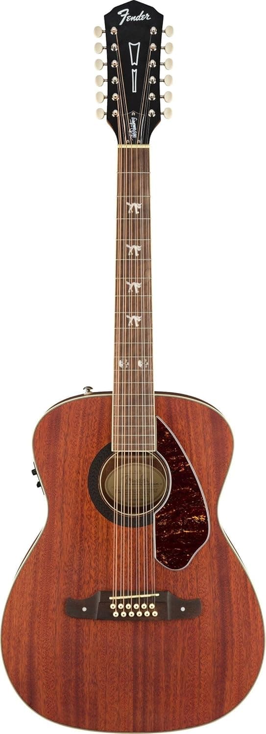 Fender Tim Armstrong Hellcat 12-String Concert Acoustic Guitar, with 2-Year Warranty, Natural, Walnut Fingerboard