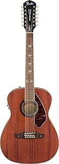 Fender Tim Armstrong Hellcat 12-String Concert Acoustic Guitar, with 2-Year Warranty, Natural, Walnut Fingerboard