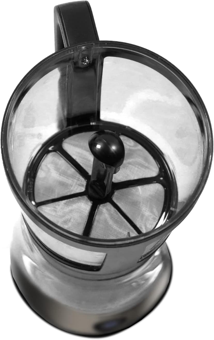 SOLAC SIPHON BREWER 3-in-1 Vacuum Coffee Maker, Tea Brewer & Water Boiler, Brushed Stainless Steel and Black, 30 oz