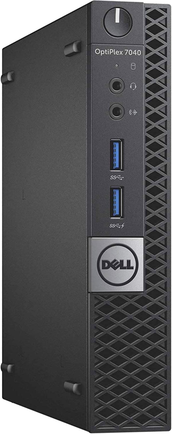 Dell Optiplex 7040 Micro Form Factor Desktop, Intel Quad Core i5 6500T 2.5Ghz, 16GB DDR4, 256GB NVMe SSD, Wi-Fi, HDMI, Windows 11 Pro (Renewed)