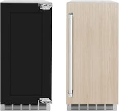 ZLINE 15 in. Touchstone Clear Cube Ice Maker with Drain Pump and Panel Ready Door (ICCDP-15)