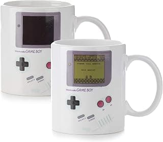 Paladone Gameboy Heat Changing Coffee Mug - Gift for Gamers, Nerds, Nintendo Mario Fans, Men, and Retro 90s Game Enthusiasts - 10 Ounces B06WRVFRJV