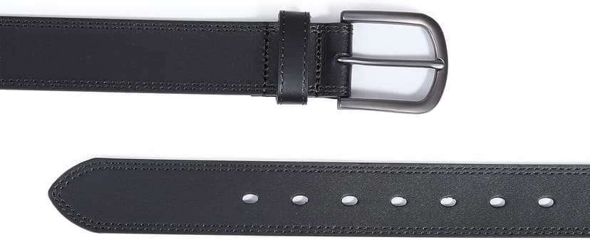 DENGFENGZHE Men's Full Grain Leather Belt for Everyday Casual Jeans, 1.5" Handmade Men Leather Belts with Gift Box