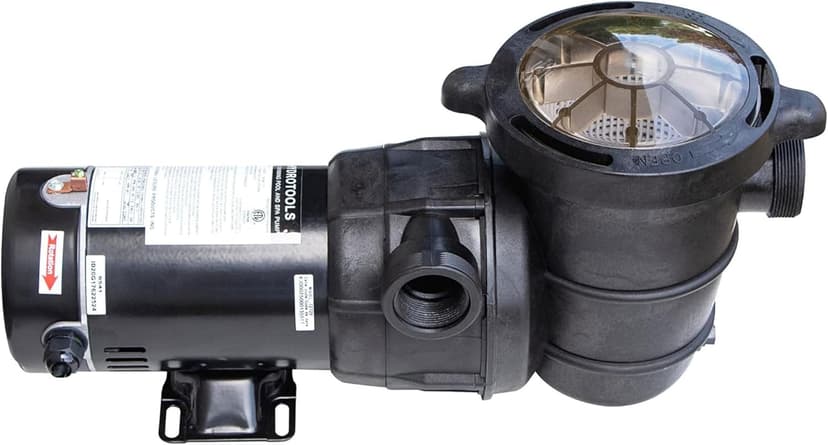 SWIMLINE HYDROTOOLS Above-Ground Pool Motor Pump, 2-Speed, Hydro-Flo 1 HP w/ 5280 GPH, Horizontal