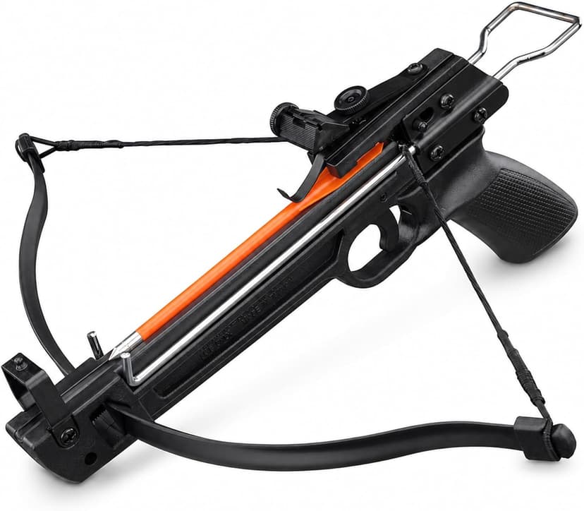 Armory Replicas™ Mini Self-Cocking Crossbow Collection – Aluminum & Fiberglass Compact Archery Crossbows, 50lb to 80lb Draw Weight Models with Safety System & Starter Bolt Sets