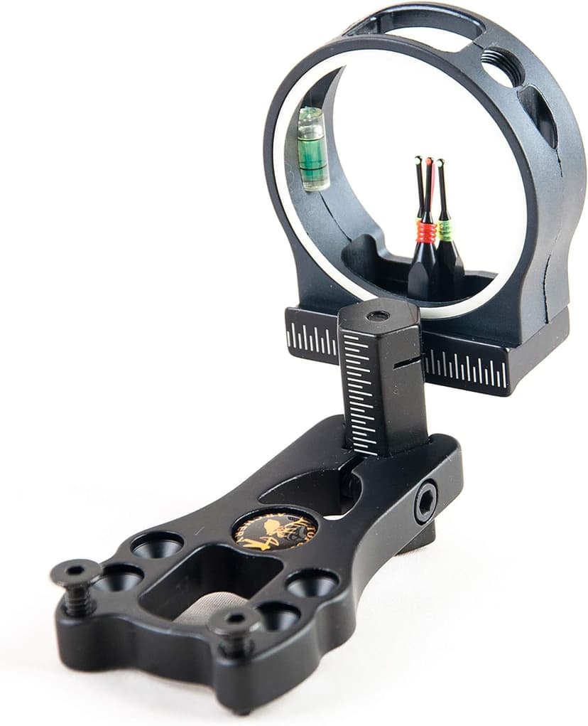 TOPOINT ARCHERY 3 Pin Bow Sight - Fiber, Brass Pin, Aluminum Machined - Right and Left Handed