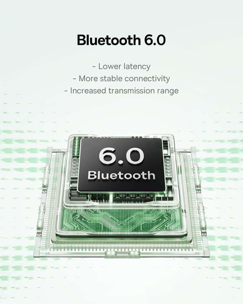 Baseus Bass BP1 NC Hybrid Active Noise Cancelling Wireless Earbuds, 12mm Super-Bass Driver, 41H Playtime, Bluetooth 6.0, IP55 Waterproof, 4-Mic AI ENC, 24 Customizable EQ