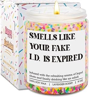 Happy 21 Year Old Birthday Gifts, Cool 21st Birthday Candle for Girls, Boys, Funny Turning 21 Ideas for Friend, Daughter, Men GSPY Candle, 21st Birthday Gifts for Women, Female, 21 Year Old, Her, Him B0FPLWDWQ3