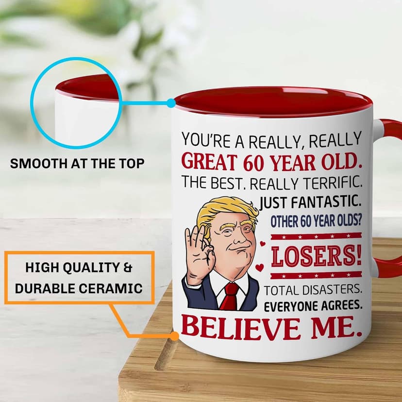 BECHUSKY Gifts for 60th Birthday - 1965 Birthdays Gifts for Men - 60 th Birthdays Decorations Man - Gifts for Women Turning 60 - Ideas for 60s Birthday - 60th Bday Present - Ideas for 60s Bday