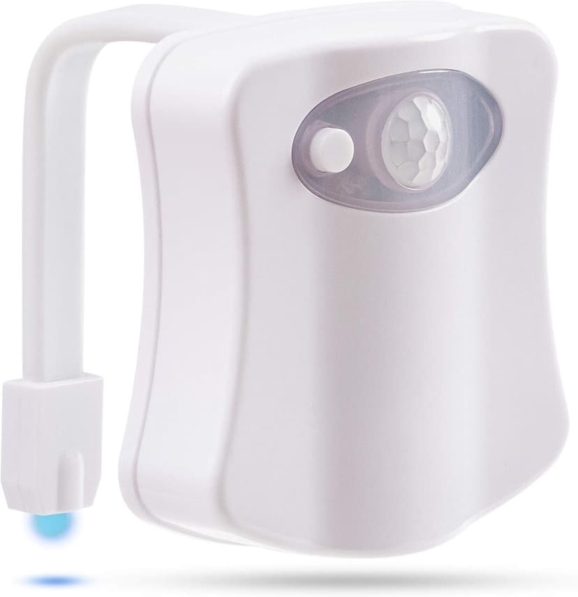 Toilet Bowl Night Light - Unique Cool Gadget with Motion Sensors & Multi Color LED - Funny Gag Gifts for Men, Dad, Husband, Boyfriend - Fun Birthday Present for Him