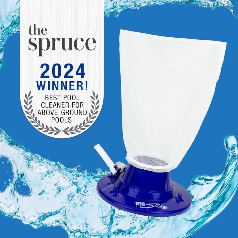 Poolmaster 28300 Big Sucker Manual Swimming Pool Leaf Vacuum Head, Blue