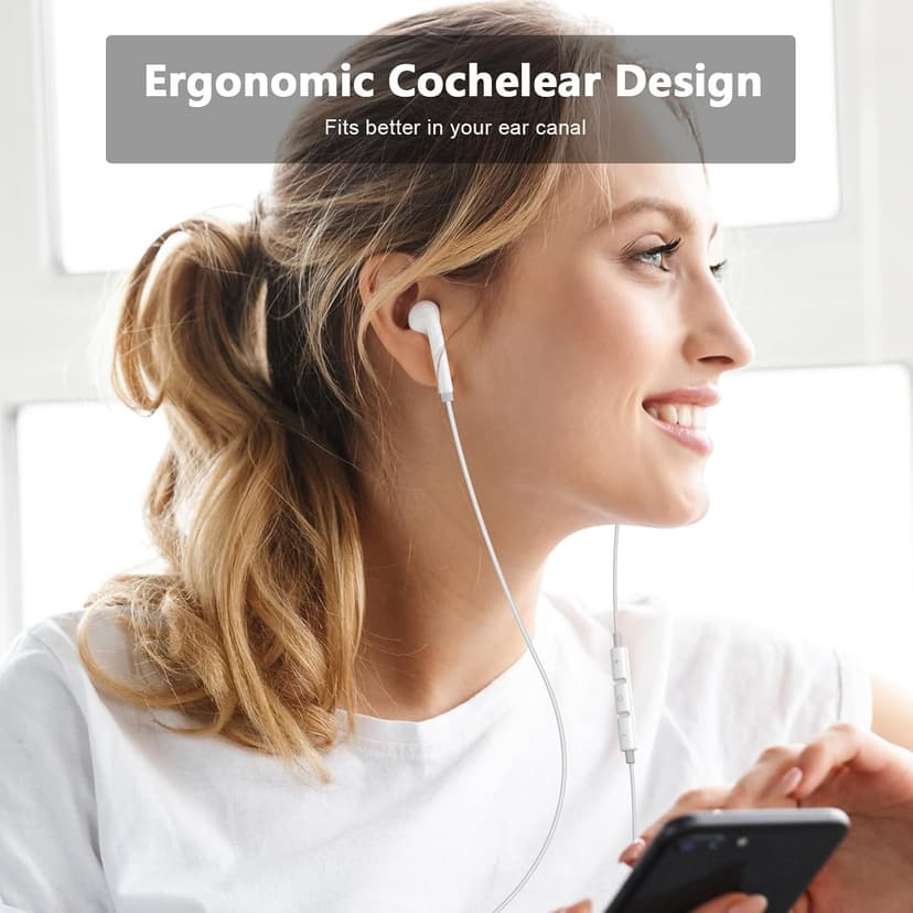 2 Pack USB C Headphones for iPhone 16 17, USB Type C Earbuds Wired in-Ear Earphones with Mic & Volume Control Compatible for iPhone 17 16 16 Pro Max,15 Pro/Pro Max, iPad Pro,Samsung Galaxy S25