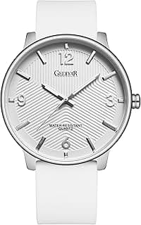 GEDIYAR Men's Fashion Minimalist Wrist Watch Waterproof Watches Simple Ultra Thin Analog Quartz Silicone Watch for Men