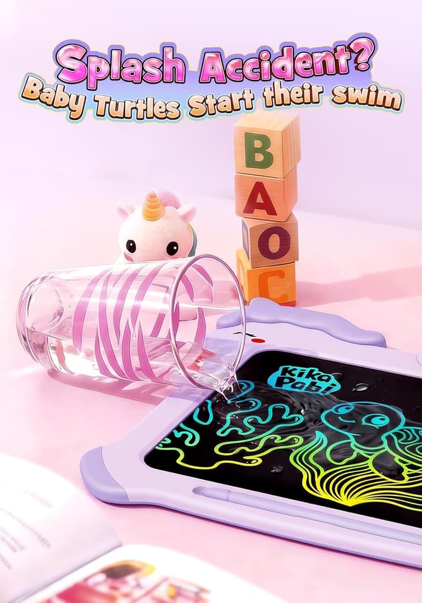 8.5 inch LCD Writing Tablet for Kids, Unicorn Toys Gifts for Girls Aged 3-5, Toddler Girl Kids Educational Travel Toy, Birthday Gift for 3 4 5 6 7 8 9 Year Old Girl (Purple) B0BG1NH1FN