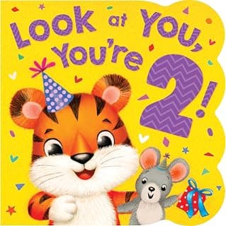 2nd Birthday Book for Boys & Girls – Look At You, You’re 2! | Cute Animal Rhymes Board Book for 2 Year Olds 163854283X