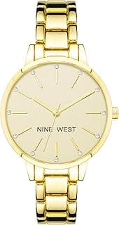 Nine West Women's Crystal Accented Bracelet Watch