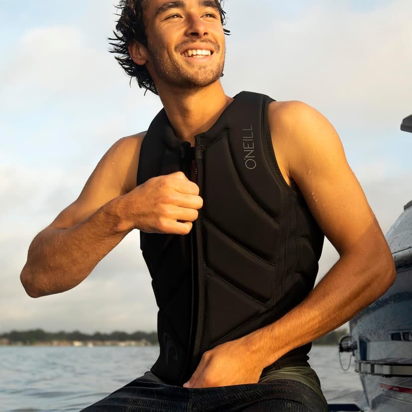 O’Neill Men’s Slasher Comp Neoprene Vest, Non-Coast Guard Approved, Light and Ergonomic Impact Protection for Watersports