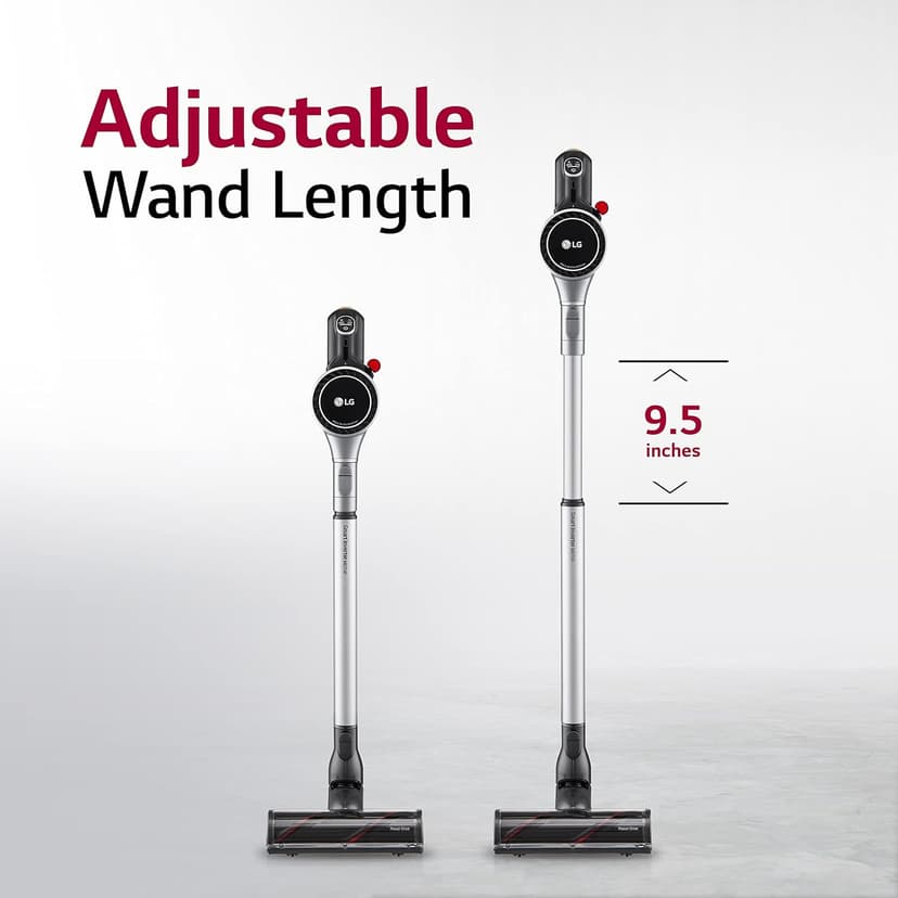 LG CordZero Cordless Stick Vacuum, 2 Batteries, 120 Min Run Time, Powerful Cleaning for Carpet, Hard Floors & Pet Hair, Lightweight, High-Capacity Dust Bin, 10-Year Motor Warranty, A926KSM (Renewed)