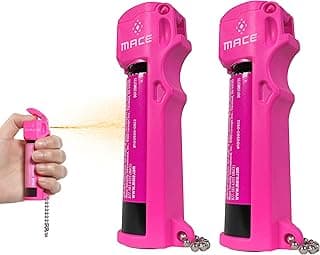 Mace Pepper Spray - Max Police Strength OC with UV Dye, Fast Flip Top, Ergonomic Finger Grip, 12 Feet Range, 0.63 oz Personal Model, Self Defense Pepper Spray for Women & Men
