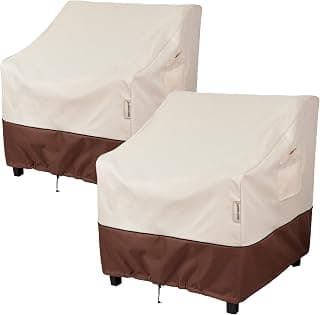 Patio Chair Covers Outdoor Furniture Covers Waterproof Fits up to 32" W x 37" D x 36" H 2Pack