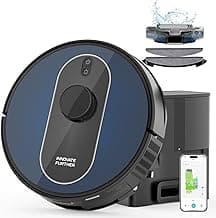 Robot Vacuum and Mop with Self-Empty Base: 5000Pa Suction, LiDAR Navigation, Smart Obstacle Avoidance, Home Mapping, No-Go Zone, 60-Day Hands-Free, Idear for Homes with Pets, Carpet & Hard Floors