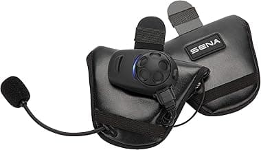 Sena SPH10H-FM-01 Motorcycle Bluetooth Stereo Headset and Intercom with Built-in FM Tuner for Half Helmets, Black