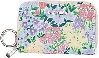 Baggallini Deluxe Card Case - Lightweight 5.5"x3.3" RFID Protected Womens Wallet Card Holder