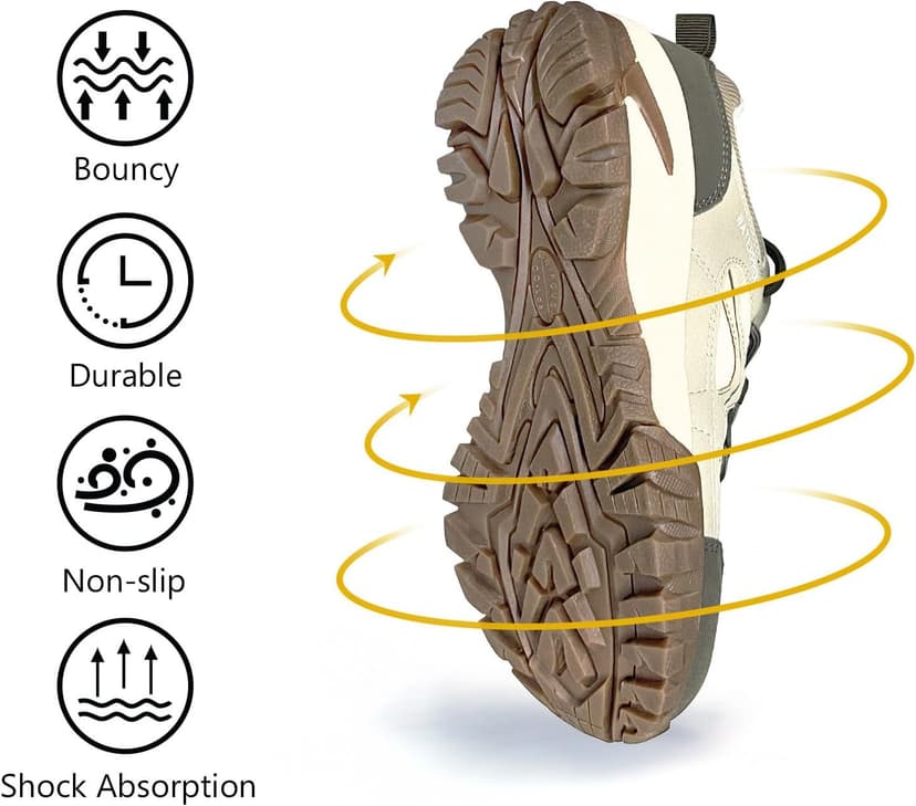 CC-Los Women's Lightweight Waterproof Hiking Shoes for Walking, Outdoor & Climbing Size 5.5-11