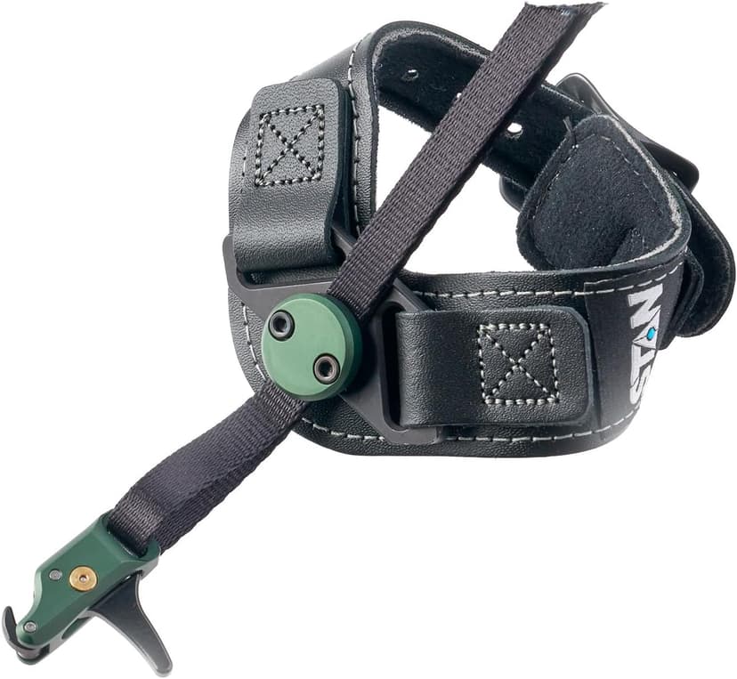 Stan SoleX Index Finger Archery Bowhunting Release - Buckle Wrist Strap Open Hook Trigger Aid with Single-Sear Design, Adjustable Length, Travel & Tension