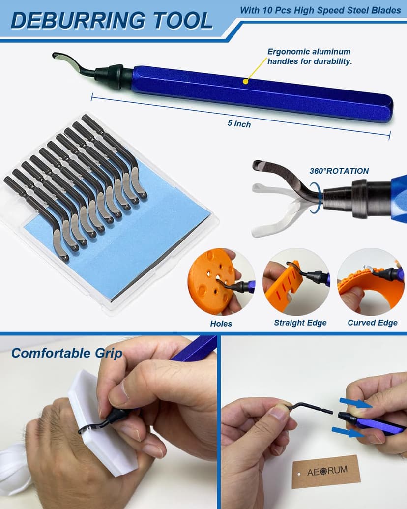 124Pcs 3D Printing Accessory Tools with Tool Bag for 3D Printer Modeler Basic Tools Diverse 3D Print Nozzle Cleaning Kit Mini Rotary Tool for Remove/Trim and Finish 3D Print