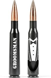 Groomsmen Gifts for Wedding - Engraved ‘GROOMSMAN' 50 Cal Bottle Opener I Set of 1 I Groomsman Gifts for Wedding I Perfect for Groomsmen Proposal I Groomsman Proposal Gifts B091SSQLFW