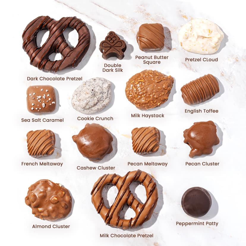 Chocolate Gift Basket, Candy Food Arrangement Platter, Gourmet Snack Box, Holiday Present Idea, Corporate Him & Her, Men Women Sympathy Family Parties & Get Well- Bonnie & Pop