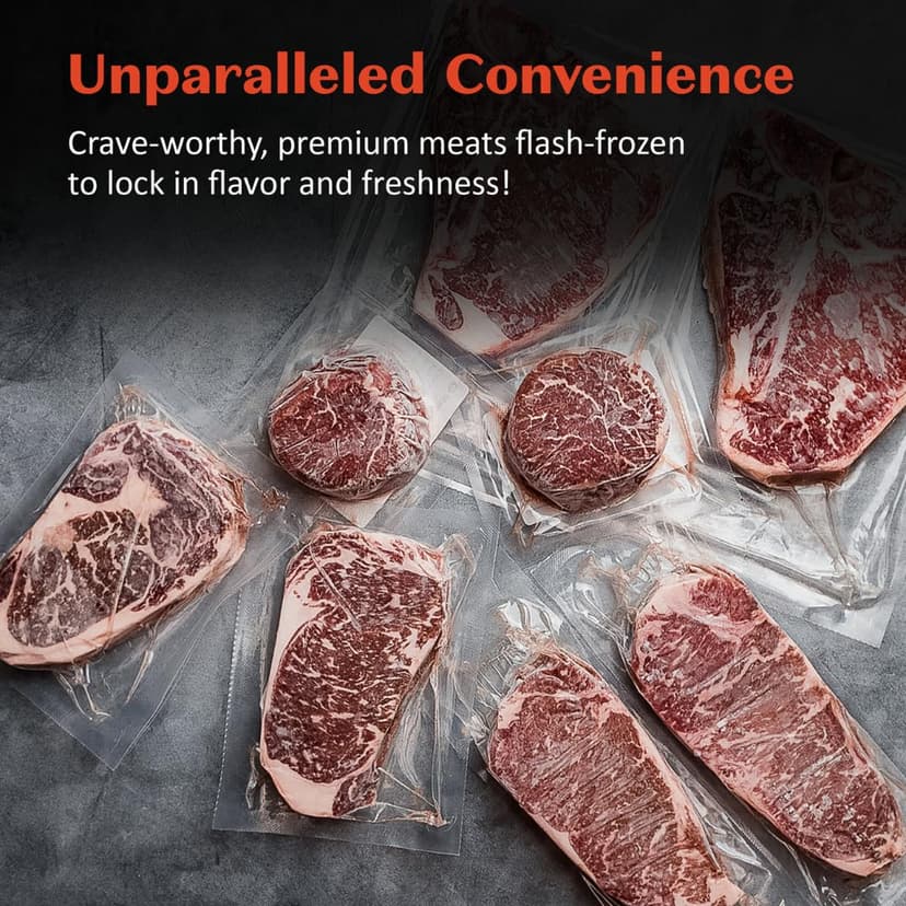 MeatWorks USDA Prime 8 Steak Assortment Box - (4 x (12 oz.) Ribeye, 2 x (12 oz.) NY Strip, 2 x (8 oz.) Filet Mignon) - Steak Gifts for Men