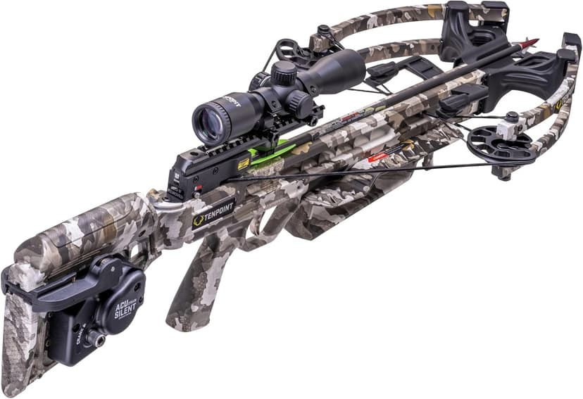 TenPoint Titan 400 Crossbow, Vektra - 400 FPS - Includes Pro-View 400 Scope, ACUdraw Silent Cocking Device & Three Pro Elite 400 Carbon Arrows