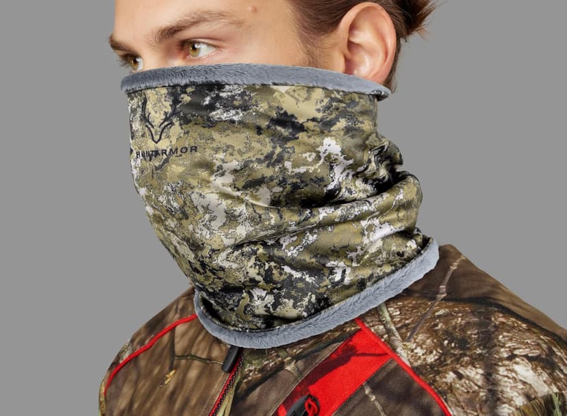 HUNTARMOR Stealth Hunter Neck Gaiter: Breathable Neck Hunting Gaiters, Men's Camo Stormproof Neck Gator, Comfortable Snow Cold Weather Neckwarmer