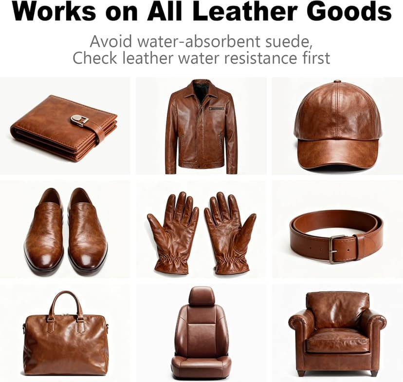 Medium Brown Leather Repair Kit - Recoloring Balm & Dye to Restore Scratches, Faded & Aged Leather & Vinyl Couches, Boots, Car Seats & Furniture