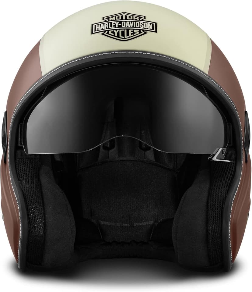 Harley-Davidson Mason's Yard Sun Shield S05 3/4 Helmet with Drop Down Sun Visor - 98177-18VX