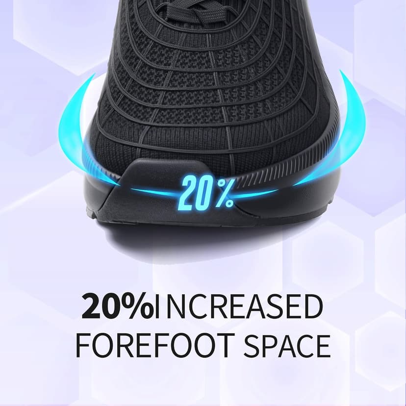 JACKSHIBO Wide Toe Box Shoes Women Slip on Sneakers Slip in Arch Support Plantar Fasciitis Orthopedic for Walking Tennis Athletic Cushion Thick Sole Zero Drop Hands Free Shoes with Metatarsal Pads