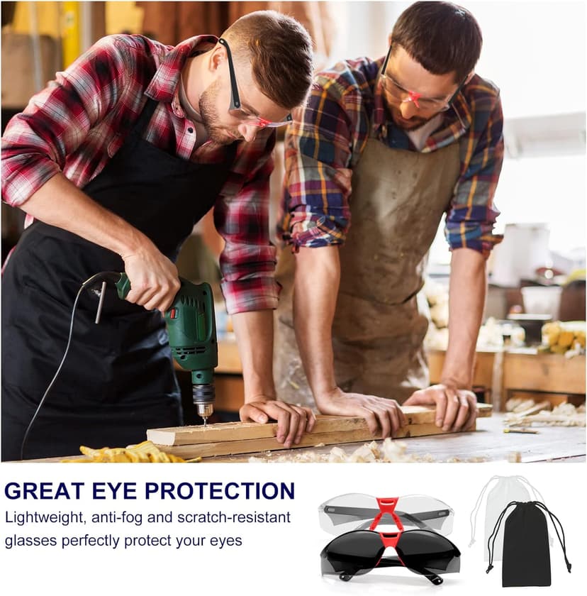 Yewltvep Shooting Ear Protection Gun Range Ear Protection with Earmuffs, Gun Safety Glasses, Earplugs, Hard Storage Case