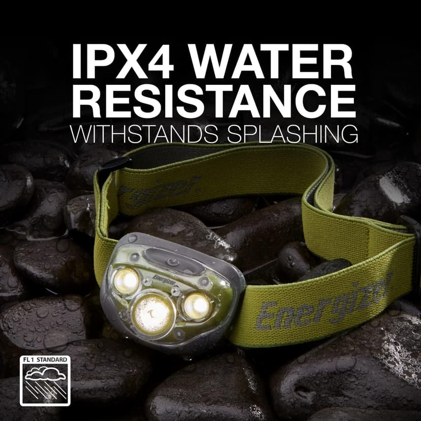 Energizer PRO-260 LED Headlamp, IPX4 Water Resistant Headlamps, High-Performance Head Light for Outdoors, Camping, Running, Storm, Survival LED Light for Emergencies (Batteries Included)