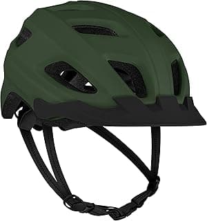Retrospec Lennon Adult Bike Helmet with LED Safety Light Adjustable Dial & Removable Visor - Adjustable Bicycle Cycling Helmet for Men & Women