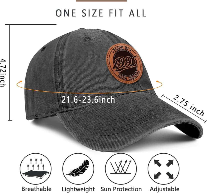 30th Birthday Gifts for Men 30th Birthday Decorations Him Male 30 Year Old Birthday Gifts 100% Cotton Hat B0CWTVXF3B