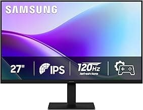 Samsung 27" S3 (S32GF) FHD High Resolution 120Hz Monitor with IPS Panel, Flicker Free, Eye Saver Mode, LS27F320GANXZA, 2025