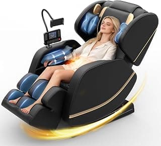 Megashock SL Track 2026 Massage Chair Full Body, Zero Gravity Massage Chair with Back Heat, 12 Fixed Rollers, Foot Massage, Airbag Massage and Bluetooth Speaker for Home and Office