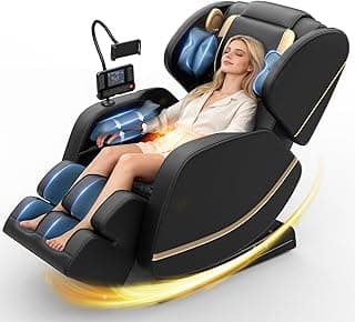 Megashock SL Track 2026 Massage Chair Full Body, Zero Gravity Massage Chair with Back Heat, 12 Fixed Rollers, Foot Massage, Airbag Massage and Bluetooth Speaker for Home and Office