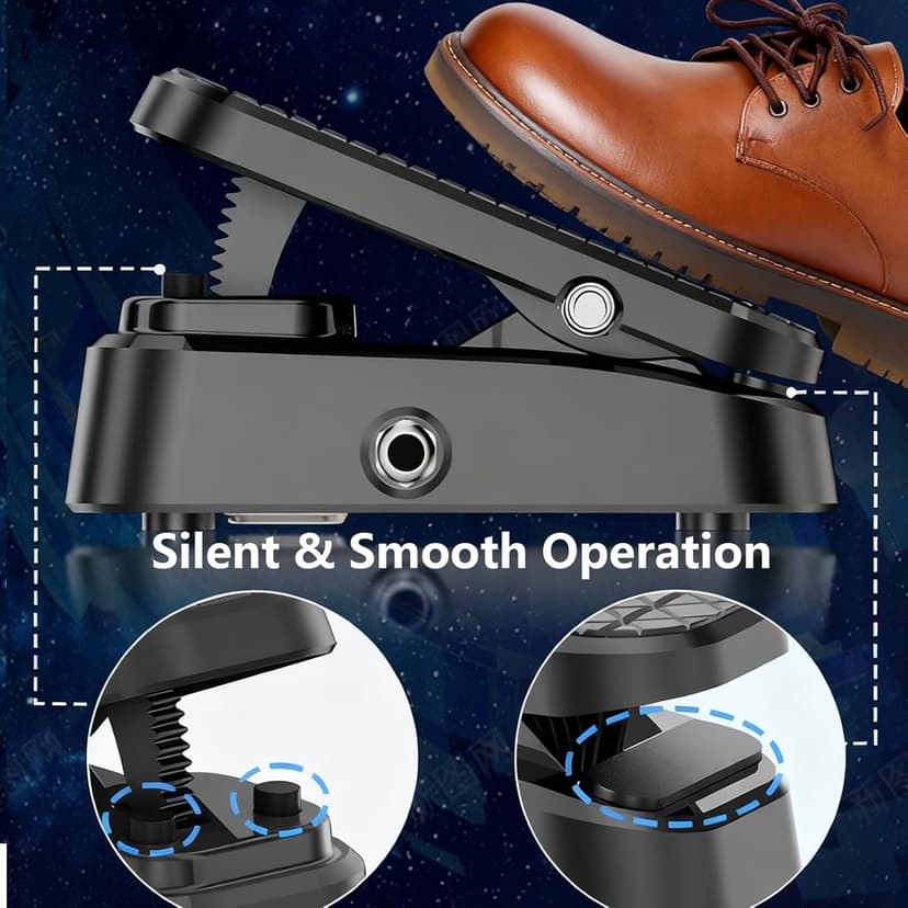 Expression/Volume Guitar Effect Pedal VP-01, Universal Expression Pedal 2 in 1 for Keyboards, MIDI Keyboards/Controllers and Supported Guitar Effects Pedals