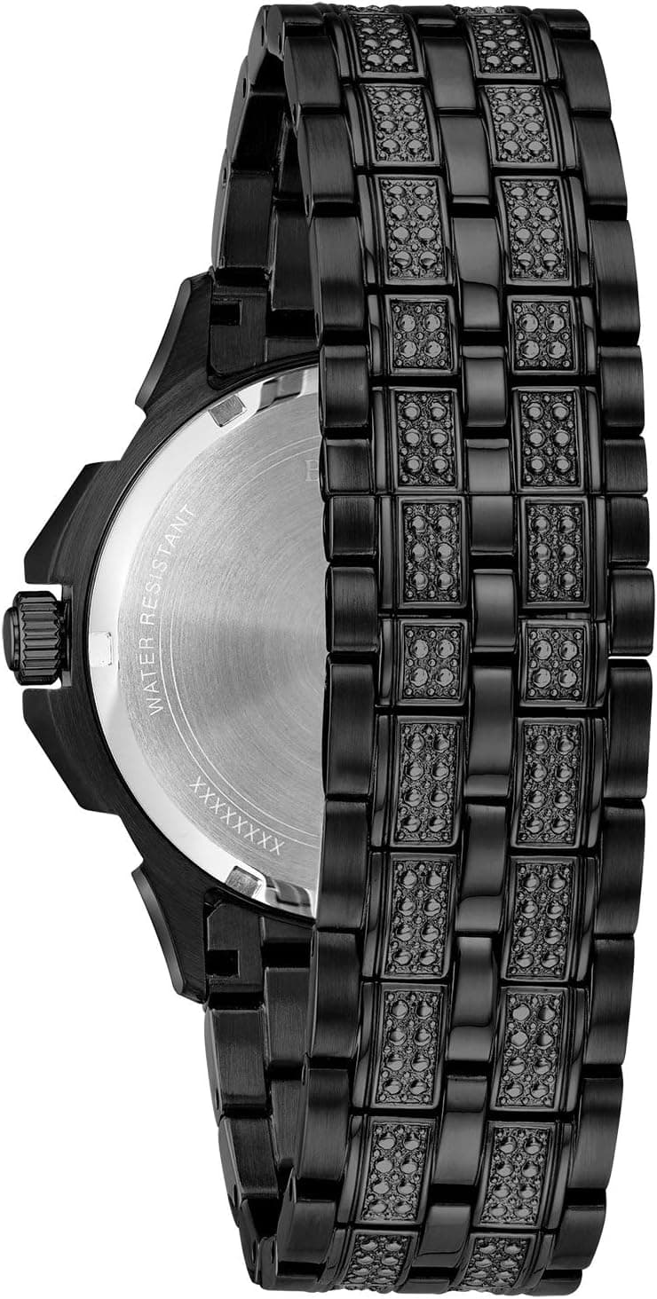Bulova Men's Crystal Octava Chronograph Quartz Watch, Pave Crystal Dial