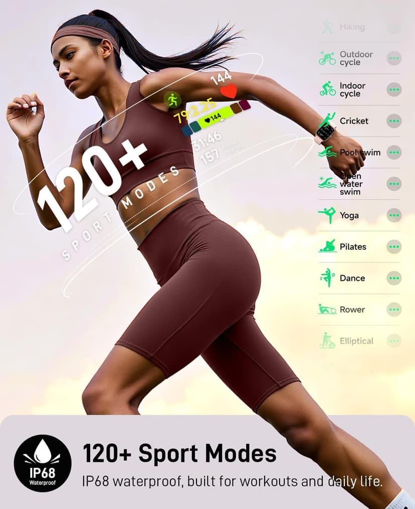 Smart Watches for Women (Make/Answer Calls), Alexa Built-in Smart Watch for Android/iPhones with Receive Messages/Emails/Reminders, 1.85" HD Fitness Tracker Watch with Heart Rate/Sleep/SpO2 Monitor